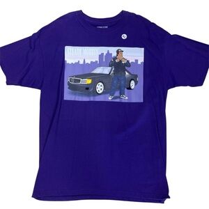 Purple Graphic Men's Shirt sz xl steady mobbin